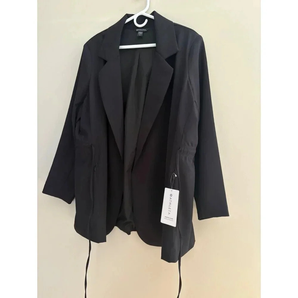 Athleta NWT Primatwill Career and Casual Blazer in Black Size 22 PLUS or 2XL - Picture 5 of 13